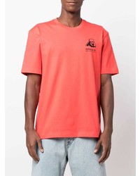 orange T-Shirt mit einem Rundhalsausschnitt von adidas