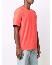 orange T-Shirt mit einem Rundhalsausschnitt von adidas