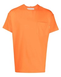 orange T-Shirt mit einem Rundhalsausschnitt von Advisory Board Crystals