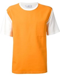 orange T-Shirt mit einem Rundhalsausschnitt von Ami