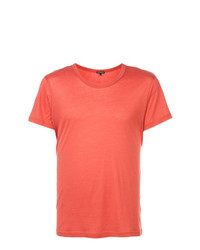 orange T-Shirt mit einem Rundhalsausschnitt von Ann Demeulemeester