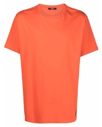 orange T-Shirt mit einem Rundhalsausschnitt von Balmain