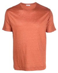 orange T-Shirt mit einem Rundhalsausschnitt von Boglioli