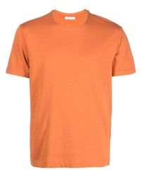 orange T-Shirt mit einem Rundhalsausschnitt von Boglioli
