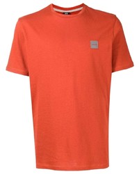 orange T-Shirt mit einem Rundhalsausschnitt von BOSS