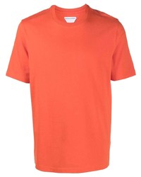orange T-Shirt mit einem Rundhalsausschnitt von Bottega Veneta