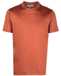 orange T-Shirt mit einem Rundhalsausschnitt von Canali