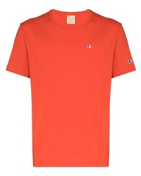 orange T-Shirt mit einem Rundhalsausschnitt von Champion