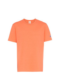 orange T-Shirt mit einem Rundhalsausschnitt von Champion