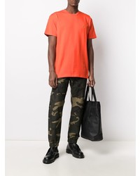 orange T-Shirt mit einem Rundhalsausschnitt von Carhartt WIP