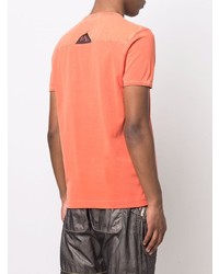 orange T-Shirt mit einem Rundhalsausschnitt von Diesel