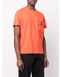 orange T-Shirt mit einem Rundhalsausschnitt von Parajumpers