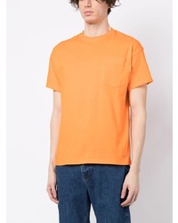 orange T-Shirt mit einem Rundhalsausschnitt von Advisory Board Crystals