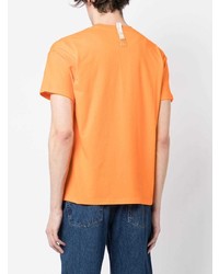 orange T-Shirt mit einem Rundhalsausschnitt von Advisory Board Crystals