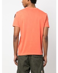 orange T-Shirt mit einem Rundhalsausschnitt von Parajumpers