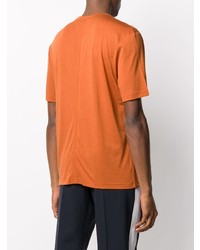 orange T-Shirt mit einem Rundhalsausschnitt von Joseph