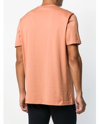 orange T-Shirt mit einem Rundhalsausschnitt von Sunspel