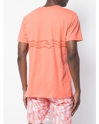 orange T-Shirt mit einem Rundhalsausschnitt von Onia