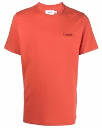 orange T-Shirt mit einem Rundhalsausschnitt von Coach