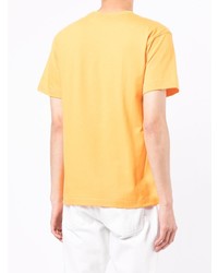 orange T-Shirt mit einem Rundhalsausschnitt von Comme Des Garcons Play