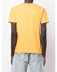 orange T-Shirt mit einem Rundhalsausschnitt von Comme Des Garcons Play