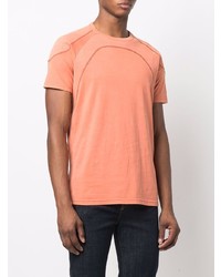 orange T-Shirt mit einem Rundhalsausschnitt von Diesel