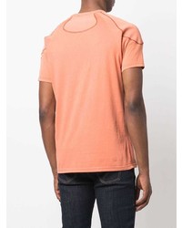 orange T-Shirt mit einem Rundhalsausschnitt von Diesel