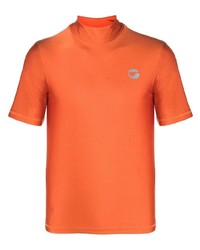 orange T-Shirt mit einem Rundhalsausschnitt von Coperni