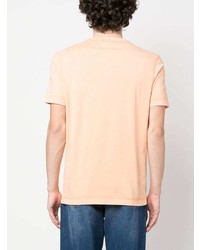 orange T-Shirt mit einem Rundhalsausschnitt von BOSS