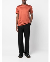 orange T-Shirt mit einem Rundhalsausschnitt von Canali