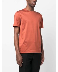 orange T-Shirt mit einem Rundhalsausschnitt von Canali