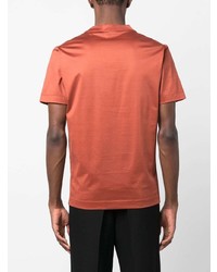 orange T-Shirt mit einem Rundhalsausschnitt von Canali