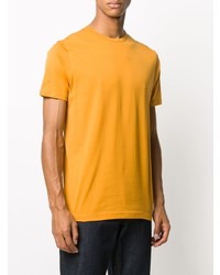 orange T-Shirt mit einem Rundhalsausschnitt von Sunspel