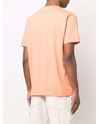 orange T-Shirt mit einem Rundhalsausschnitt von Marcelo Burlon County of Milan