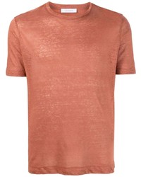 orange T-Shirt mit einem Rundhalsausschnitt von Cruciani