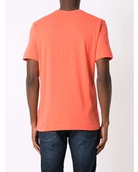 orange T-Shirt mit einem Rundhalsausschnitt von BOSS