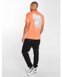 orange T-Shirt mit einem Rundhalsausschnitt von Dangerous