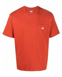 orange T-Shirt mit einem Rundhalsausschnitt von Danton