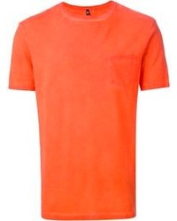 orange T-Shirt mit einem Rundhalsausschnitt von Dondup