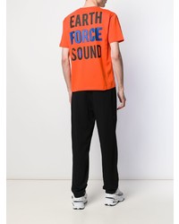 orange T-Shirt mit einem Rundhalsausschnitt von McQ Alexander McQueen