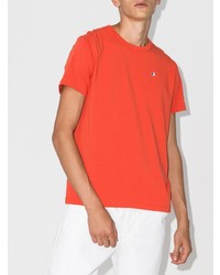 orange T-Shirt mit einem Rundhalsausschnitt von Champion