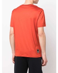 orange T-Shirt mit einem Rundhalsausschnitt von Emporio Armani