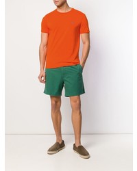 orange T-Shirt mit einem Rundhalsausschnitt von Polo Ralph Lauren