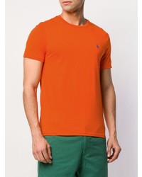 orange T-Shirt mit einem Rundhalsausschnitt von Polo Ralph Lauren