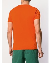 orange T-Shirt mit einem Rundhalsausschnitt von Polo Ralph Lauren