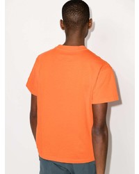 orange T-Shirt mit einem Rundhalsausschnitt von A-Cold-Wall*