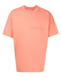 orange T-Shirt mit einem Rundhalsausschnitt von FEAR OF GOD ESSENTIALS