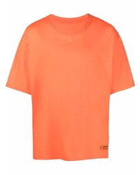 orange T-Shirt mit einem Rundhalsausschnitt von Heron Preston