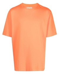 orange T-Shirt mit einem Rundhalsausschnitt von Heron Preston
