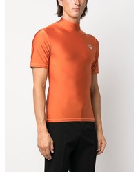 orange T-Shirt mit einem Rundhalsausschnitt von Coperni